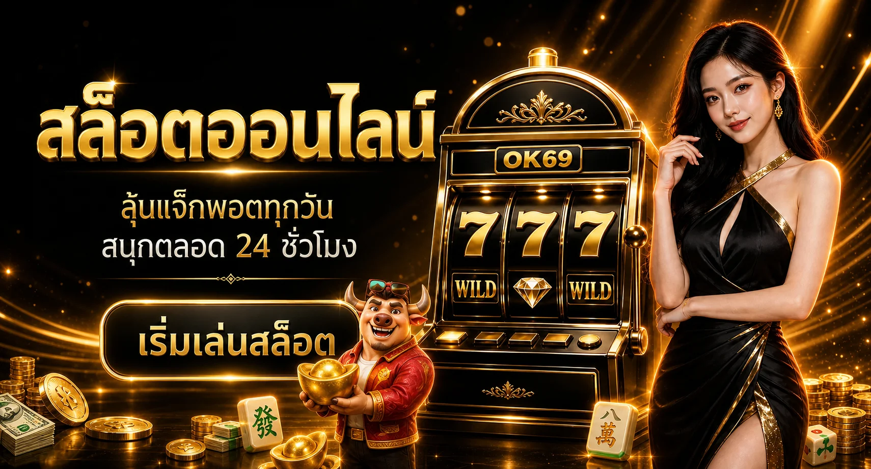 สล็อตออนไลน์ OK69 พร้อมเกมสล็อตหลายรูปแบบ
